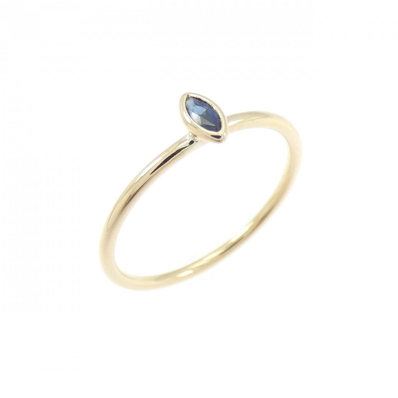K18YG サファイヤ ピンキーリング 0.07CT
