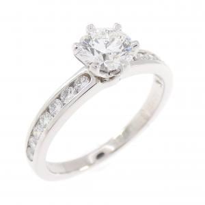 ティファニー ソリティア チャネルセッティング リング 0.54CT