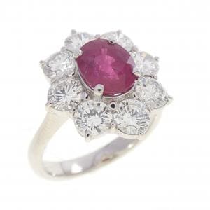 PT900 ルビー リング 1.48CT