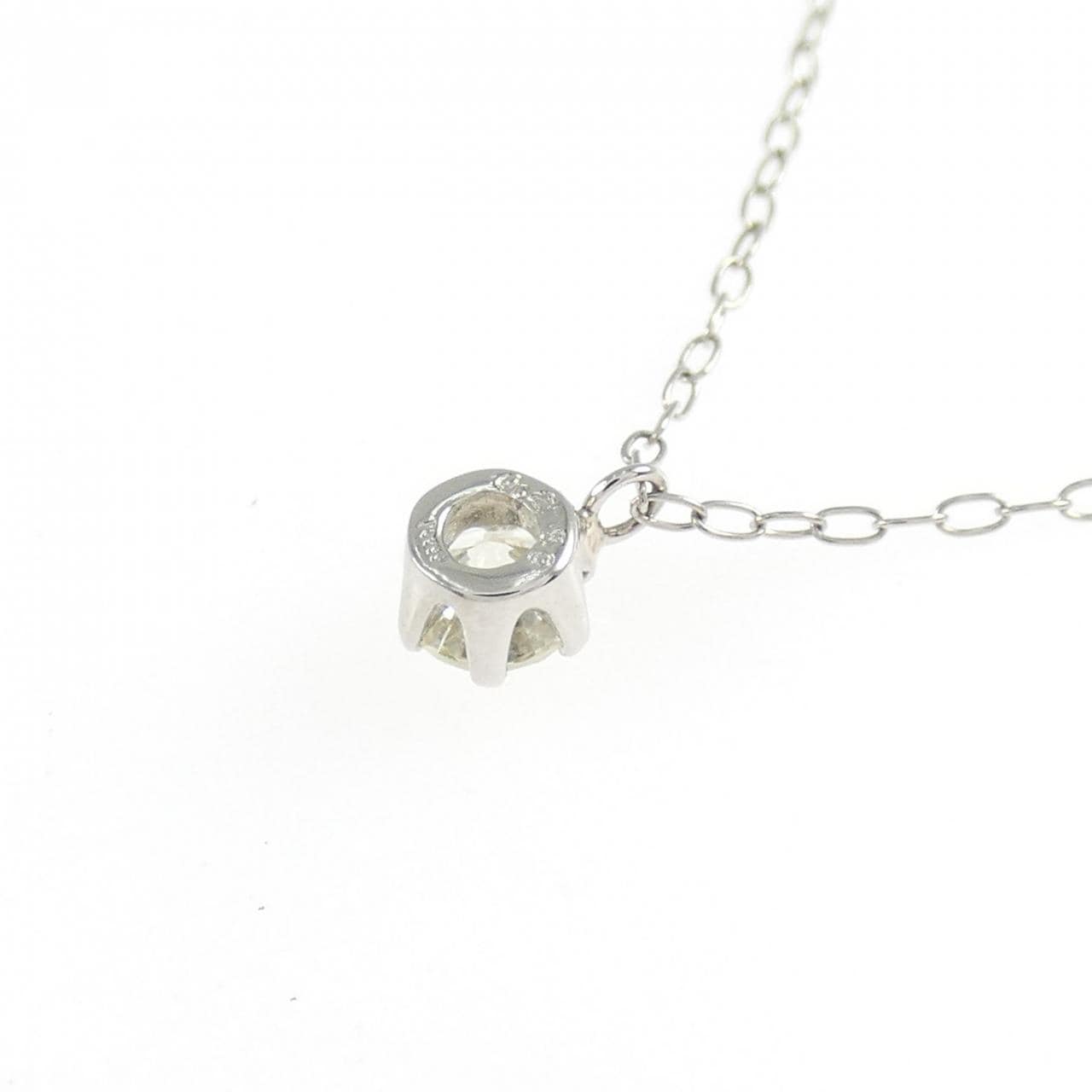 PT900/PT850 ソリティア ダイヤモンド ネックレス 0.239CT