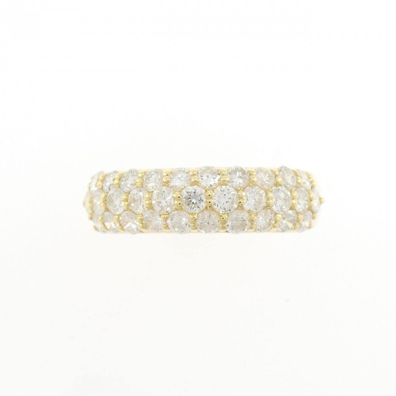 K18YG パヴェ ダイヤモンド リング 1.00CT