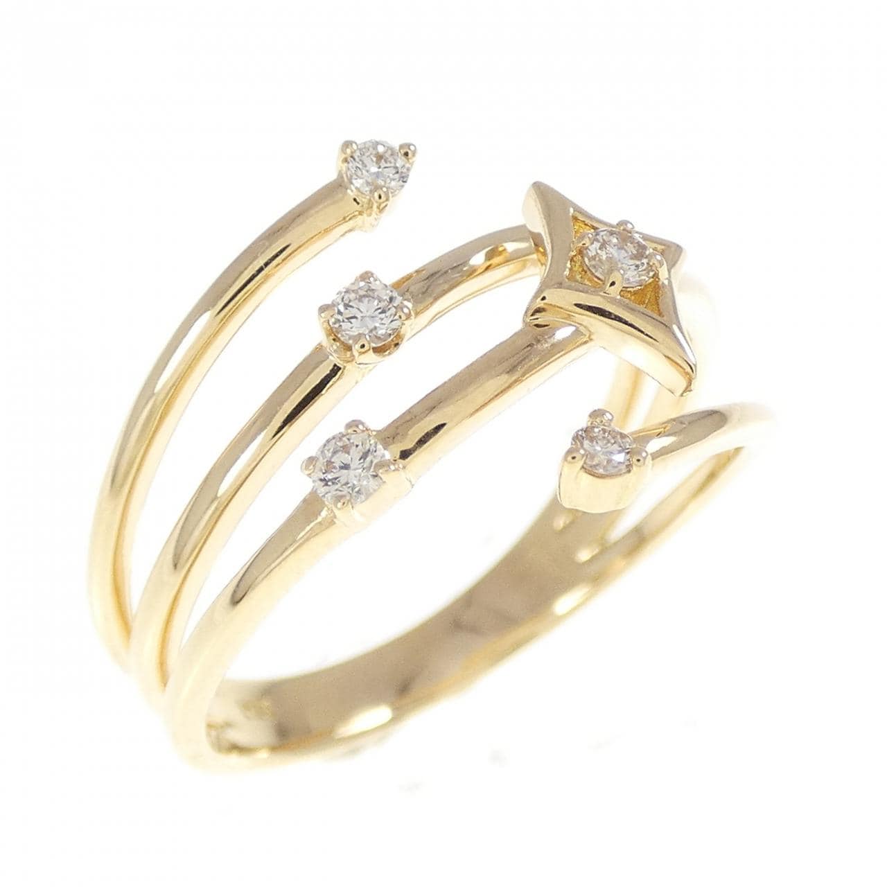 K18YG ダイヤモンド リング 0.11CT