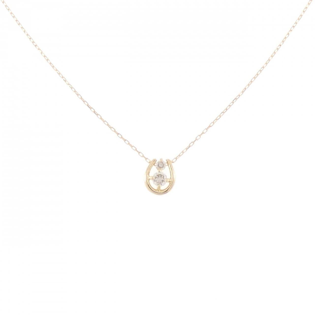 K18YG ダイヤモンド ネックレス 0.10CT