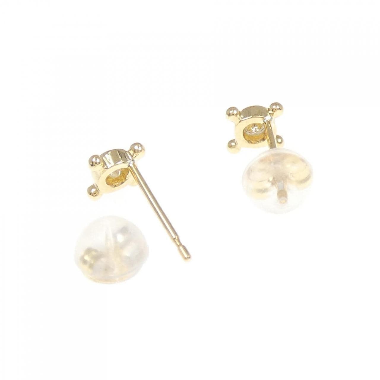 K18YG ダイヤモンド ピアス 0.14CT
