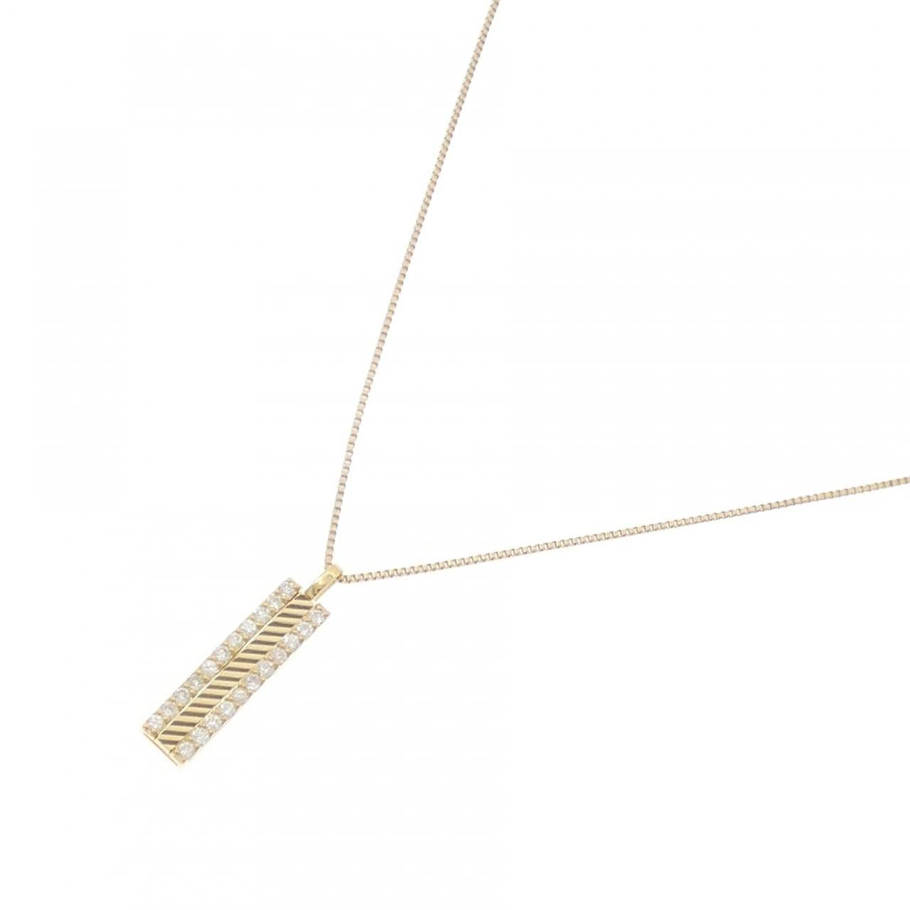 K18YG ダイヤモンド ネックレス 0.21CT