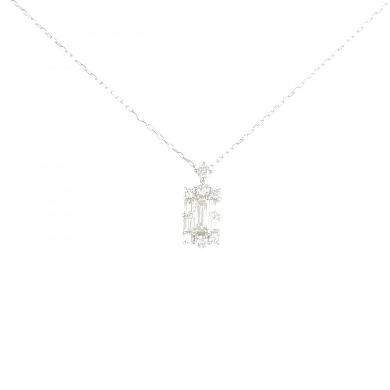 【新品】PT900/PT850 ダイヤモンド ネックレス 0.36CT