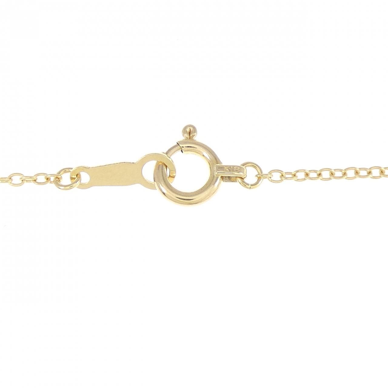 K18YG バタフライ ダイヤモンド ネックレス 0.16CT