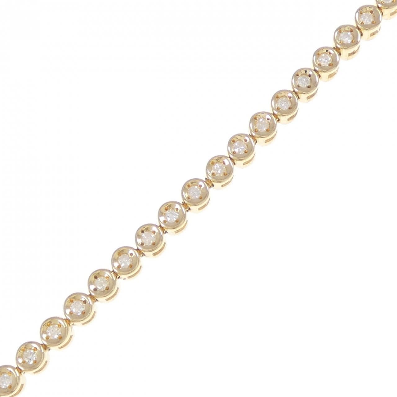 K18YG ダイヤモンド ブレスレット 1.00CT