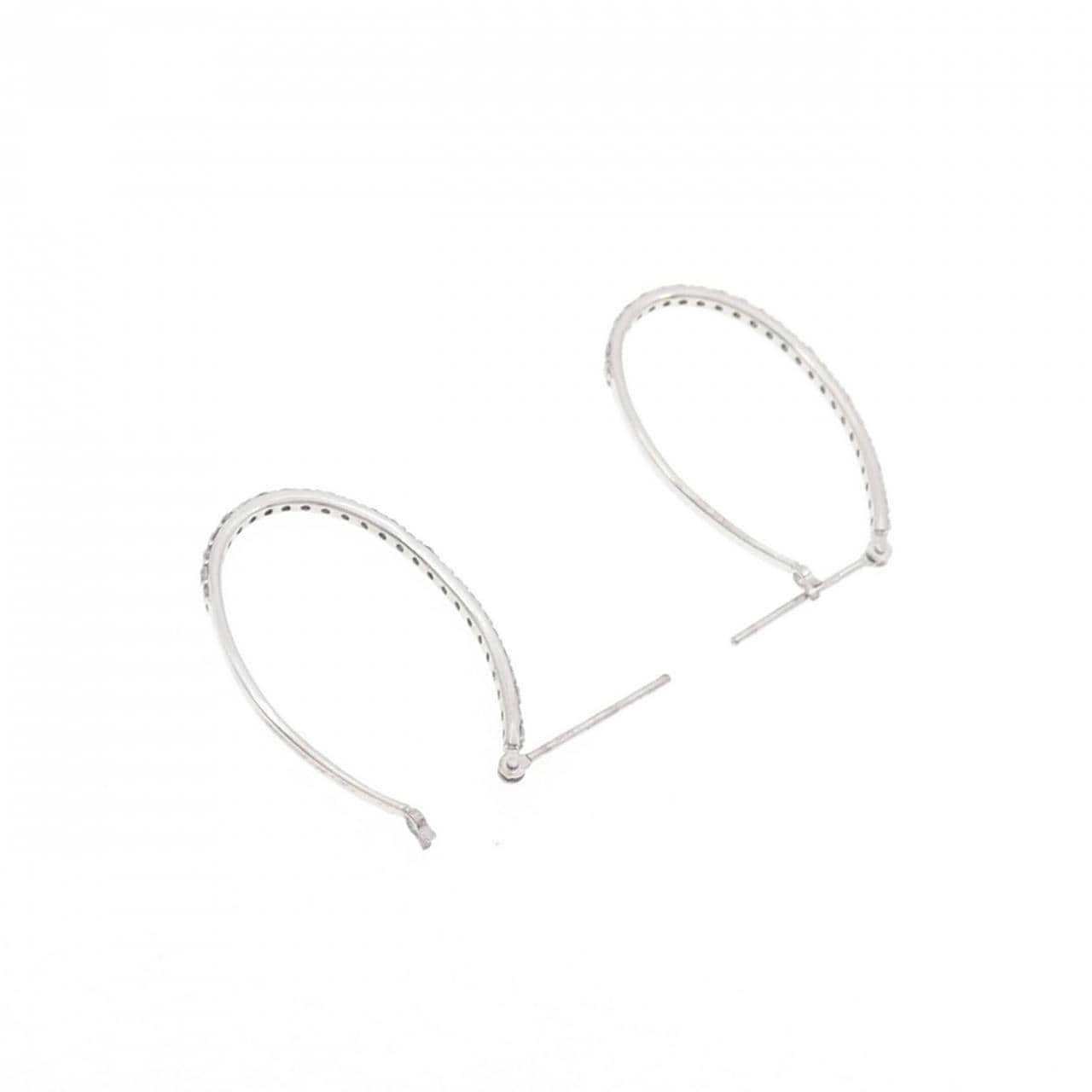 K18WG ダイヤモンド ピアス 0.50CT