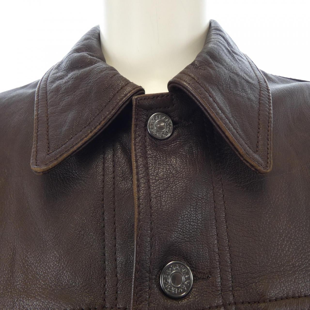 ドルチェアンドガッバーナ DOLCE&GABBANA G9F62L/FULOY レザージャケット