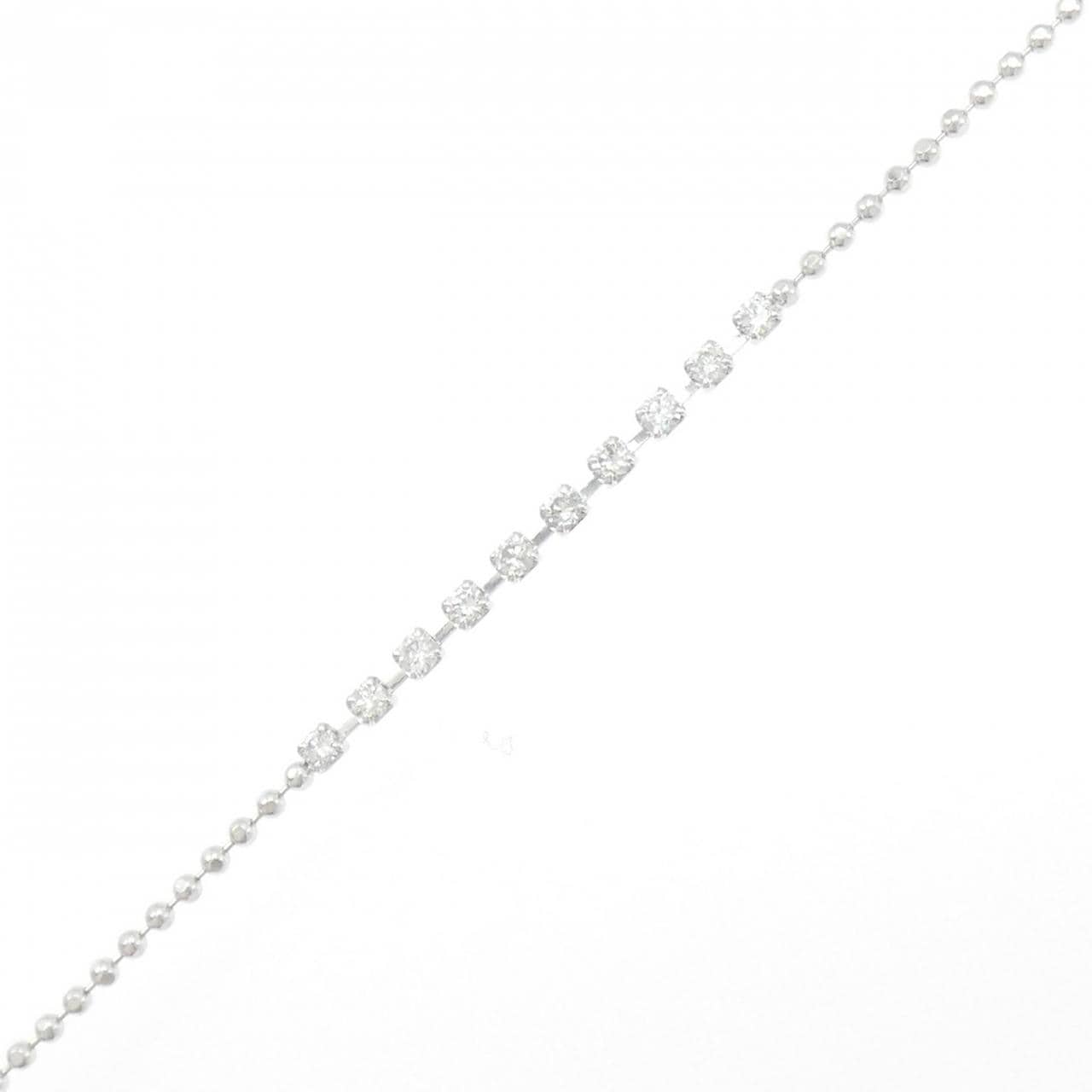 K18WG ダイヤモンド ブレスレット 0.30CT