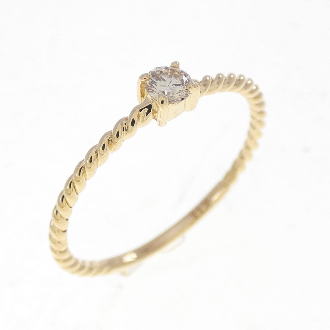 K18YG ダイヤモンド リング 0.09CT