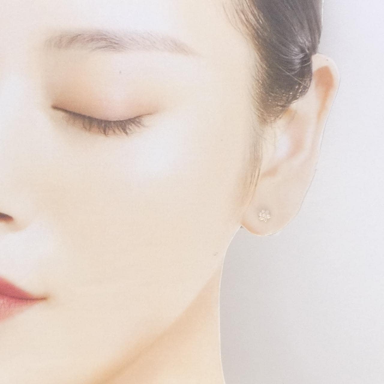 K18YG ダイヤモンド ピアス 0.14CT