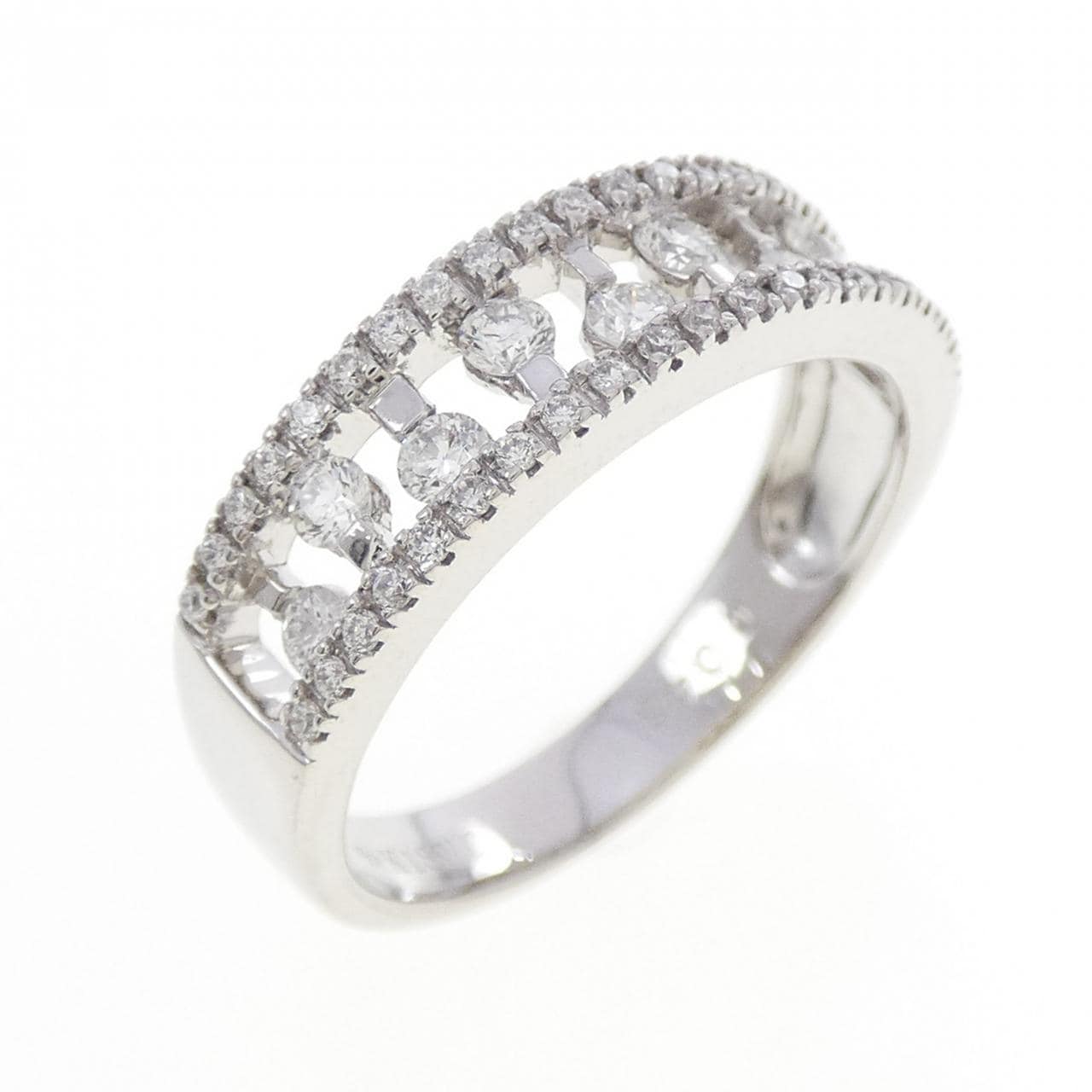 K18WG ダイヤモンド リング 0.46CT