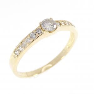 K18YG ダイヤモンド リング 0.30CT