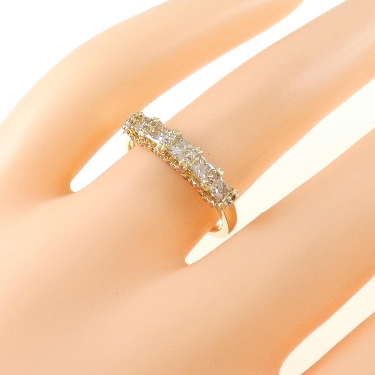 K18YG ダイヤモンド リング 0.70CT