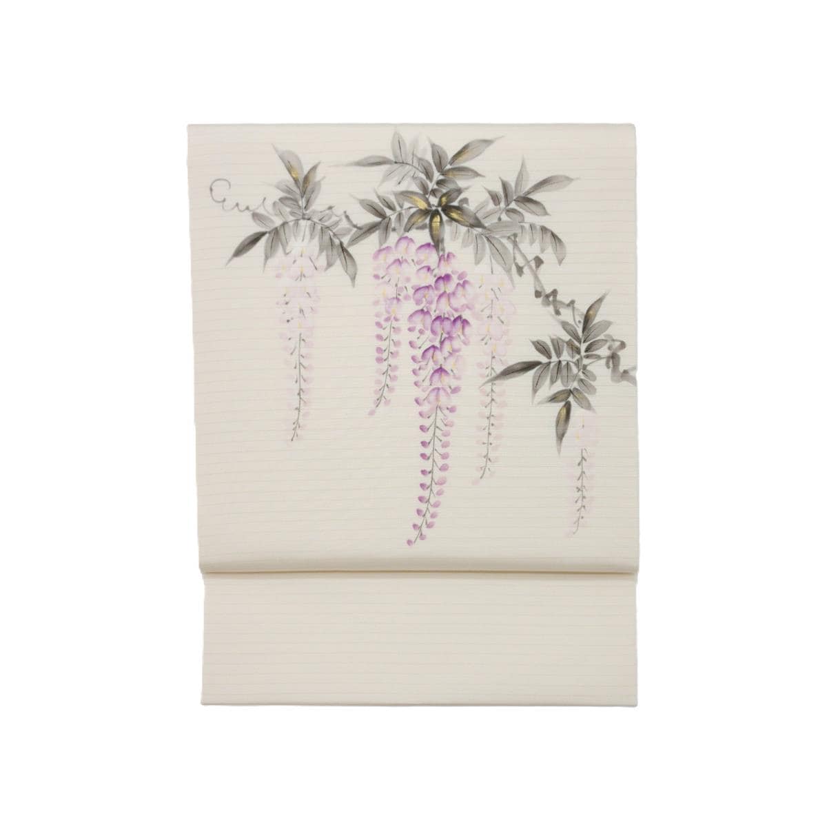 【未使用品】夏名古屋帯　絽塩瀬染帯　友禅金彩加工