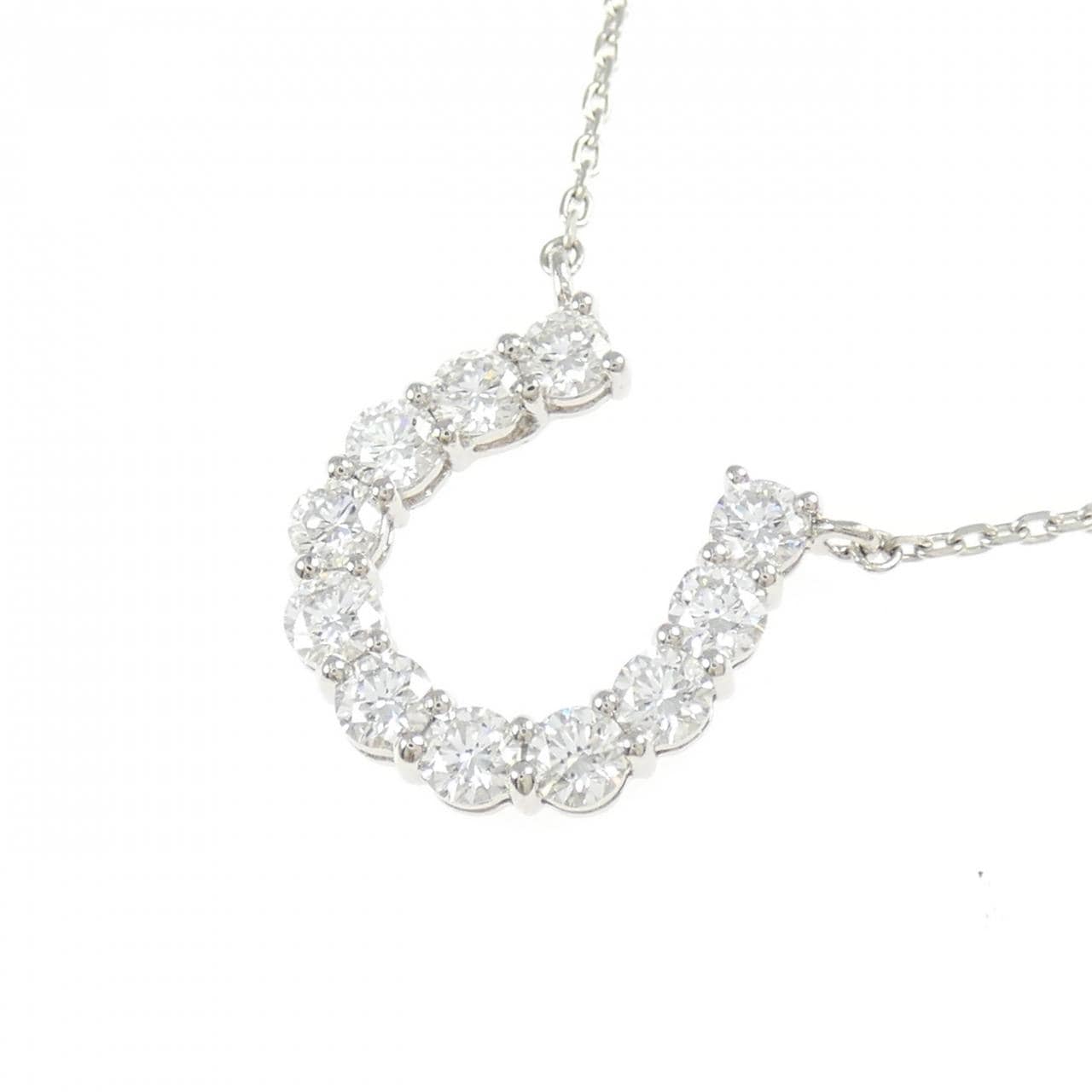 【新品】PT900/PT850 ダイヤモンド ネックレス 1.027CT D VVS1-VS2 VG