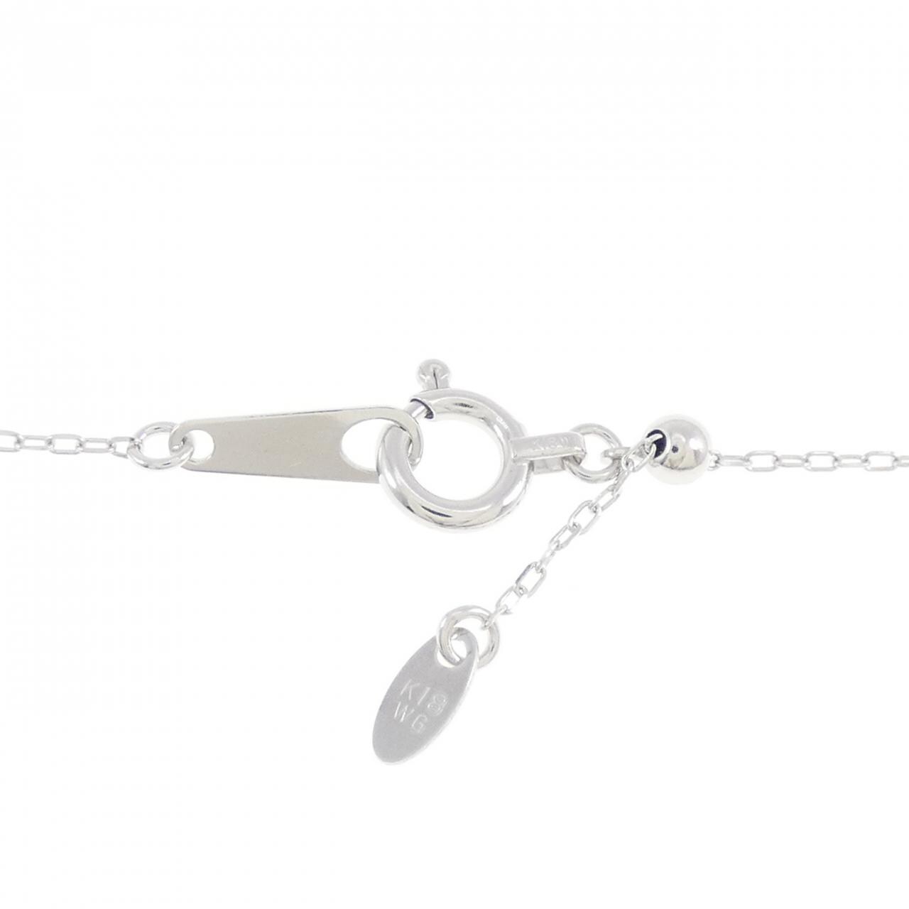 K18WG ダイヤモンド ネックレス 0.40CT