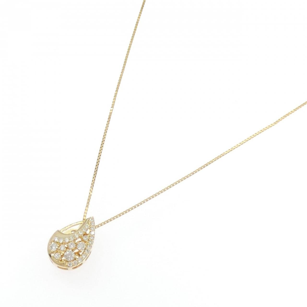 K18YG ダイヤモンド ネックレス 0.22CT