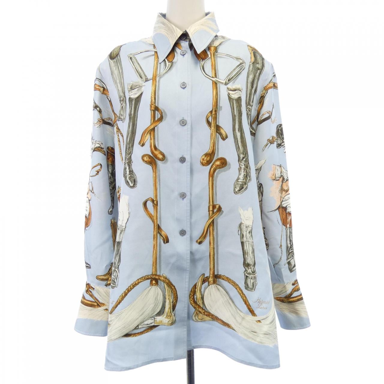 【ヴィンテージ】エルメス HERMES A PROPOS DE BOTTES ツイルレーヌ. シャツ