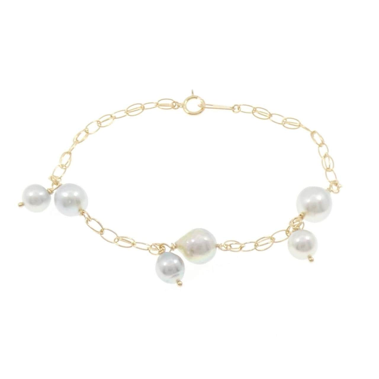 K18YG Akoya珍珠手链