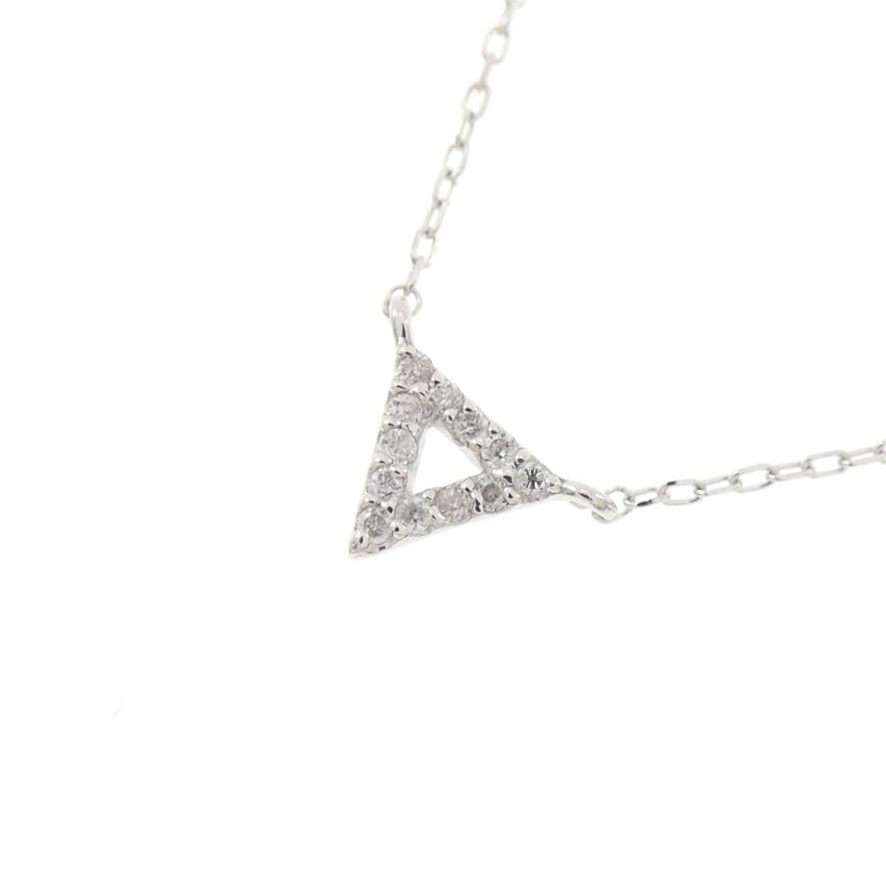 K10WG ダイヤモンド ネックレス 0.04CT