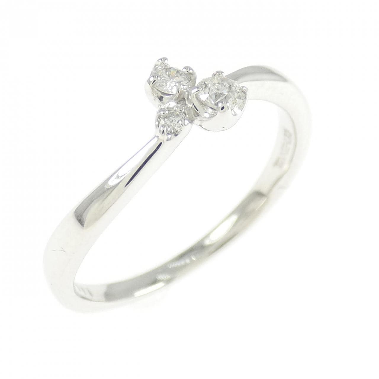 K18WG ダイヤモンド リング 0.11CT