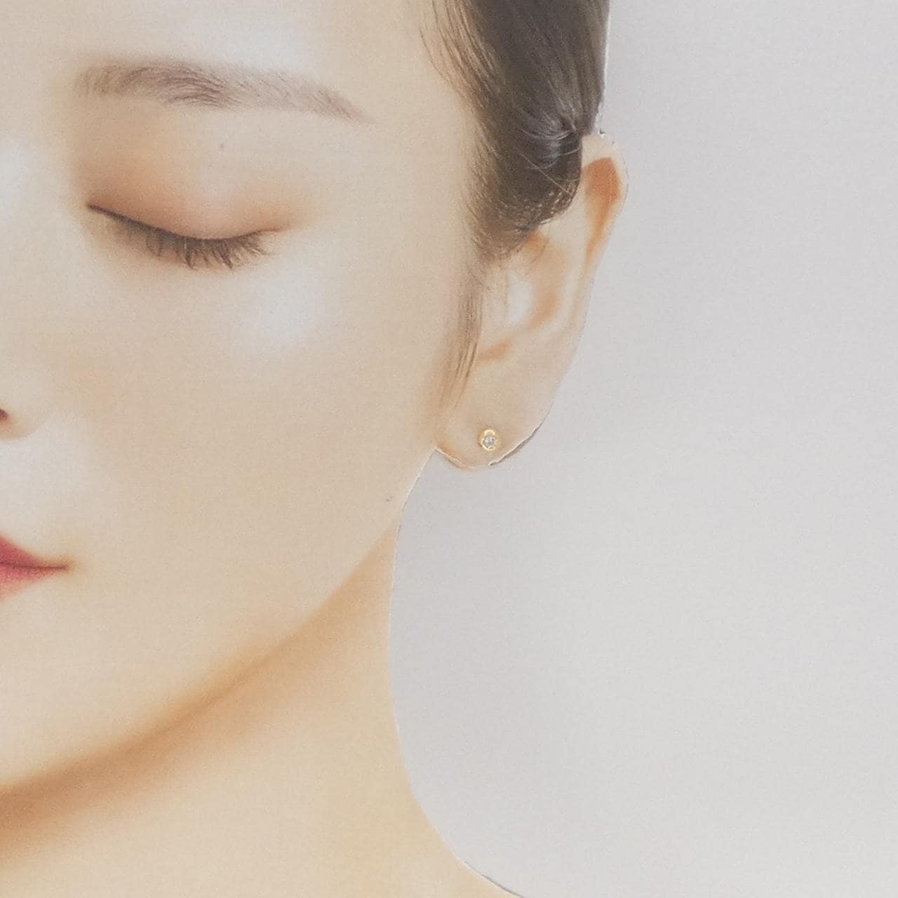 K18YG ダイヤモンド ピアス 0.10CT