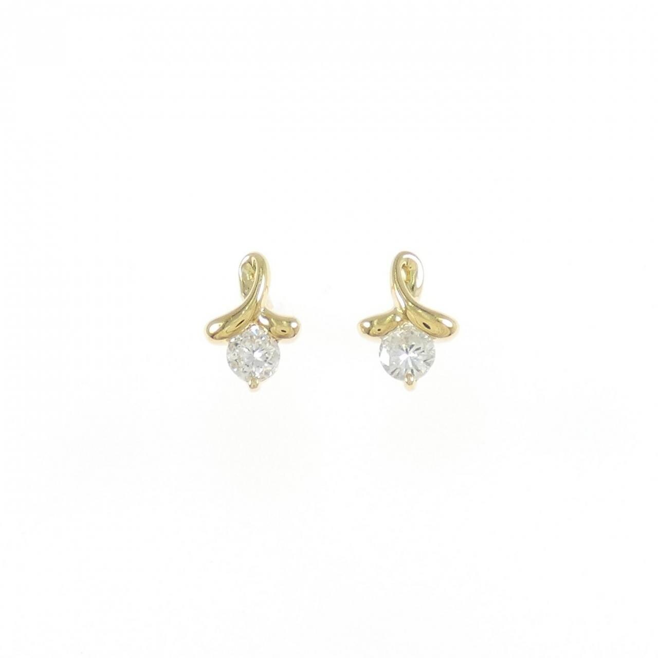 K18YG ダイヤモンド ピアス 0.31CT