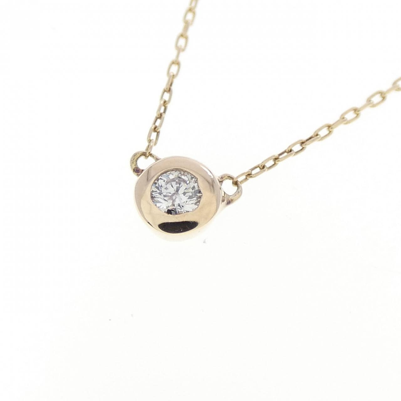 K10YG ダイヤモンド ネックレス 0.04CT