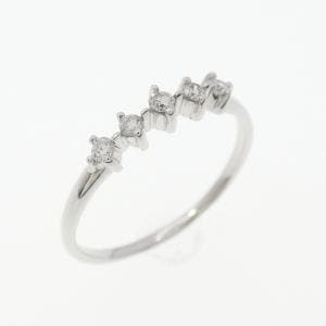 K18WG ダイヤモンド ピンキーリング 0.07CT