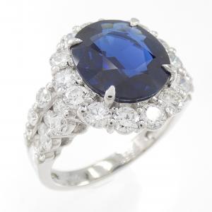 PT900 サファイヤ リング 4.356CT