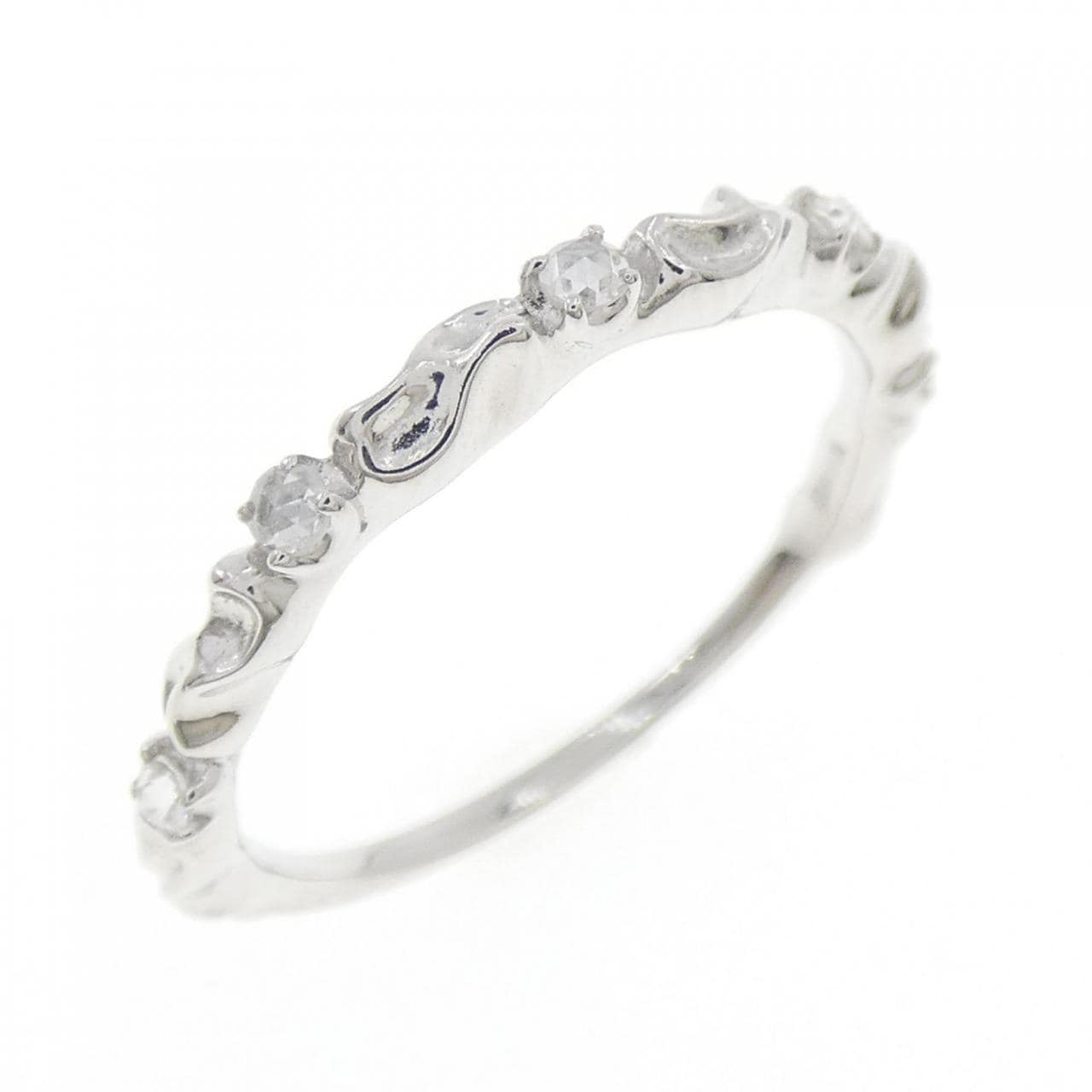 K18WG ダイヤモンド リング 0.07CT