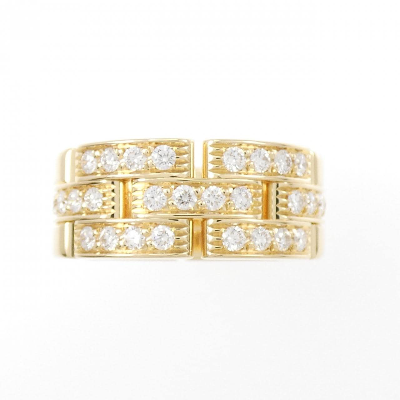 Cartier Maillon panthère half diamond ring