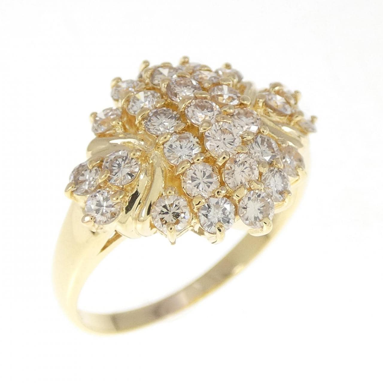 K18YG ダイヤモンド リング 1.26CT