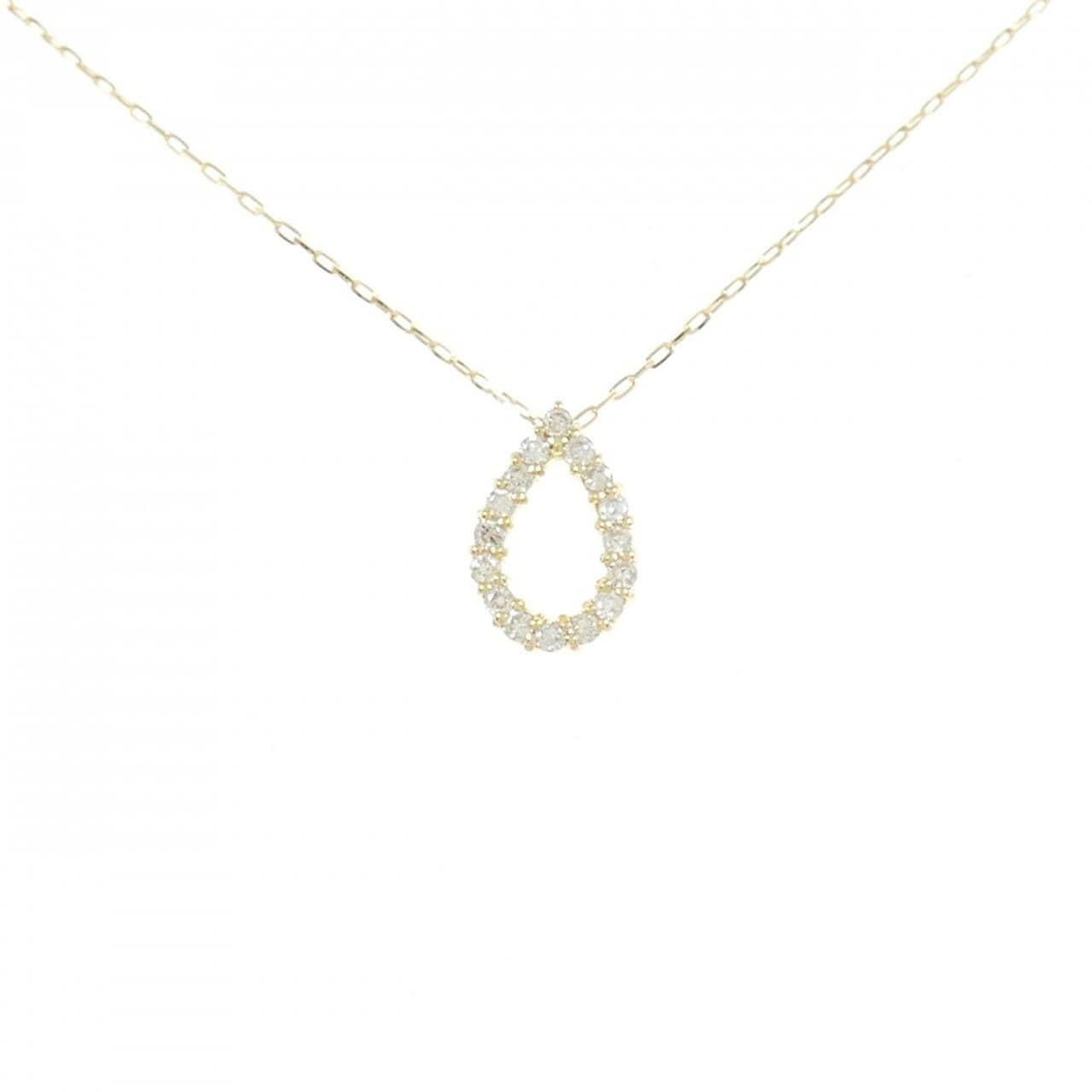 [BRAND NEW] K18YG Diamond necklace 0.10CT