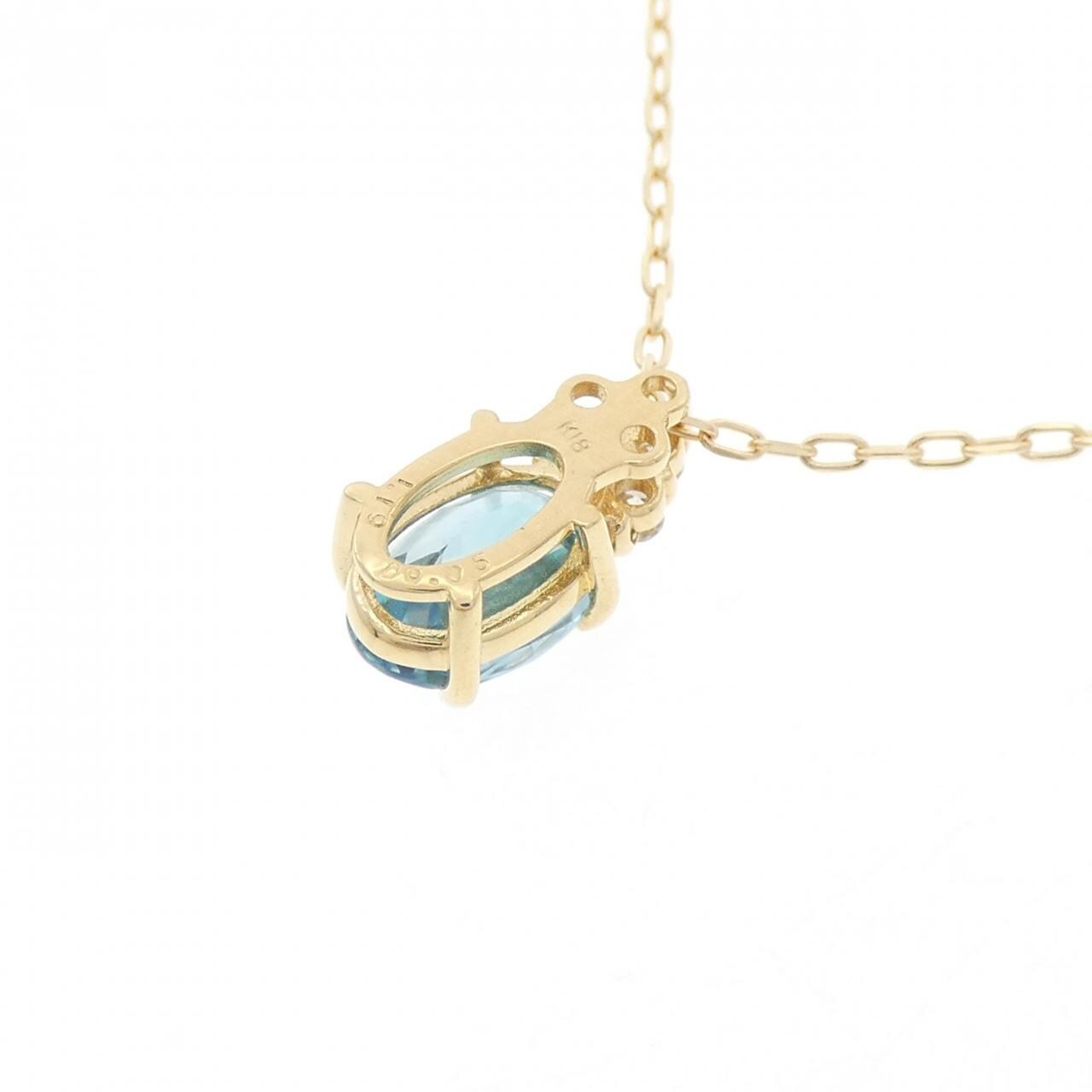 K18YG ジルコン ネックレス 1.19CT