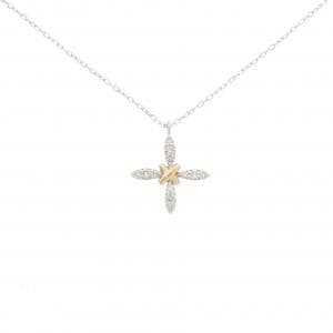 K18WG/K18YG ダイヤモンド ネックレス 0.16CT