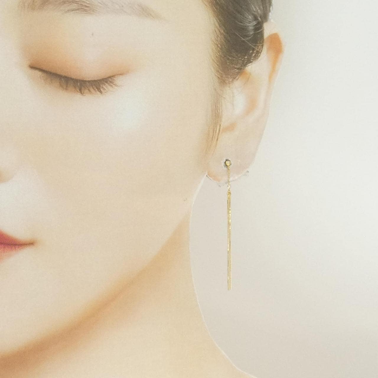 K18YG ダイヤモンド ピアス