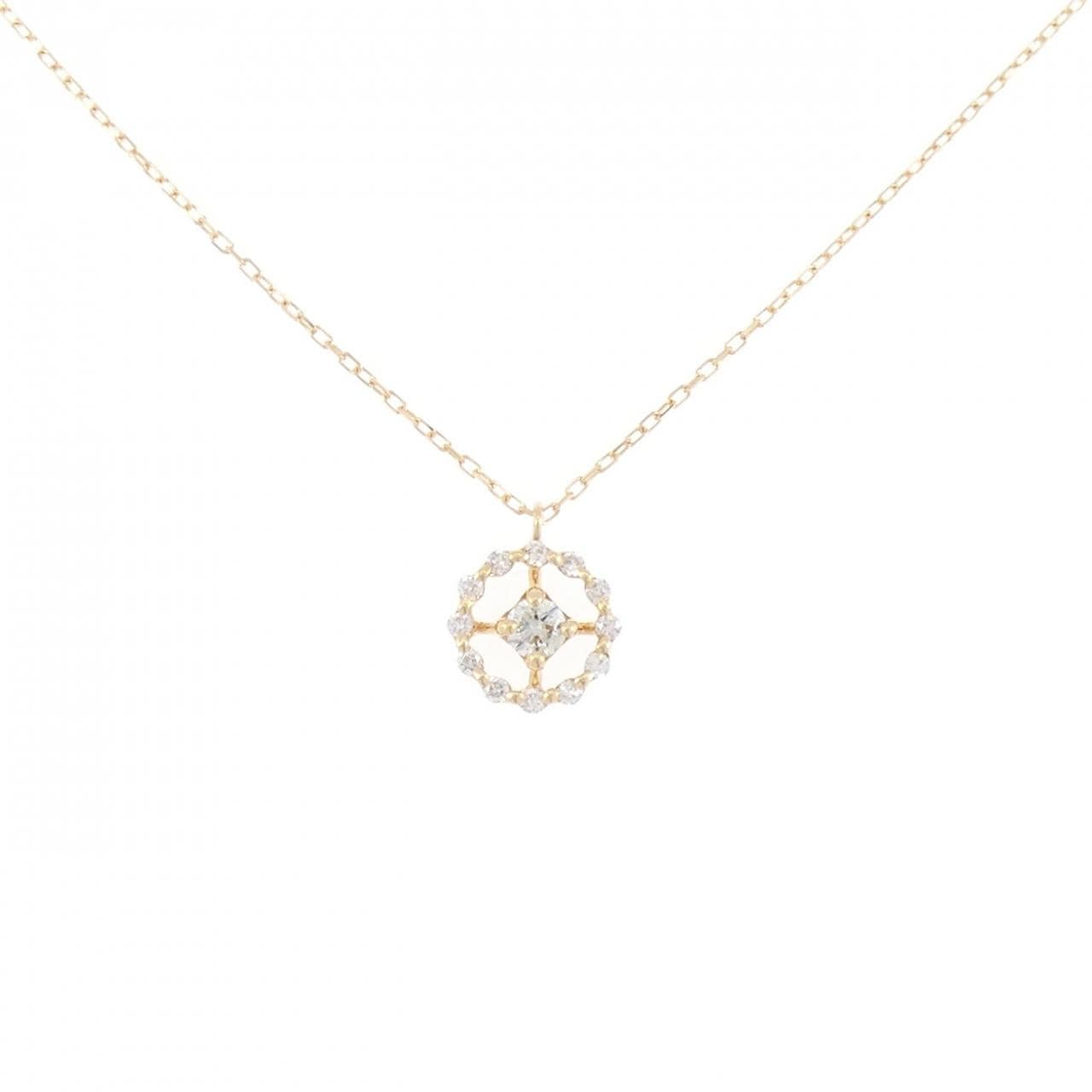K18YG ダイヤモンド ネックレス 0.20CT
