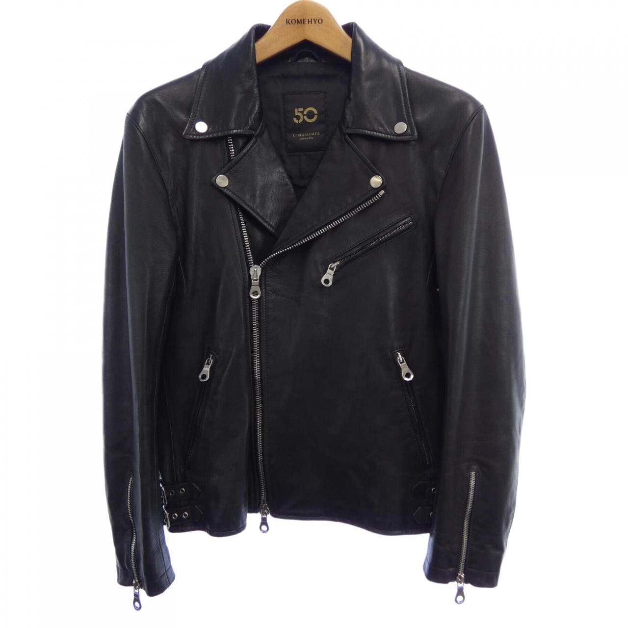 チンクアンタ Cinquanta レザーライダースジャケット