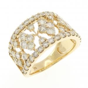 K18YG ダイヤモンド リング 2.00CT