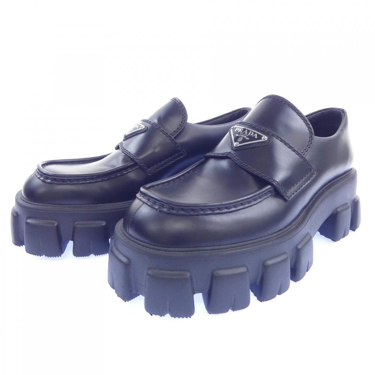 プラダ PRADA モノリスブラッシュドレザーローファー 2DE129 シューズ