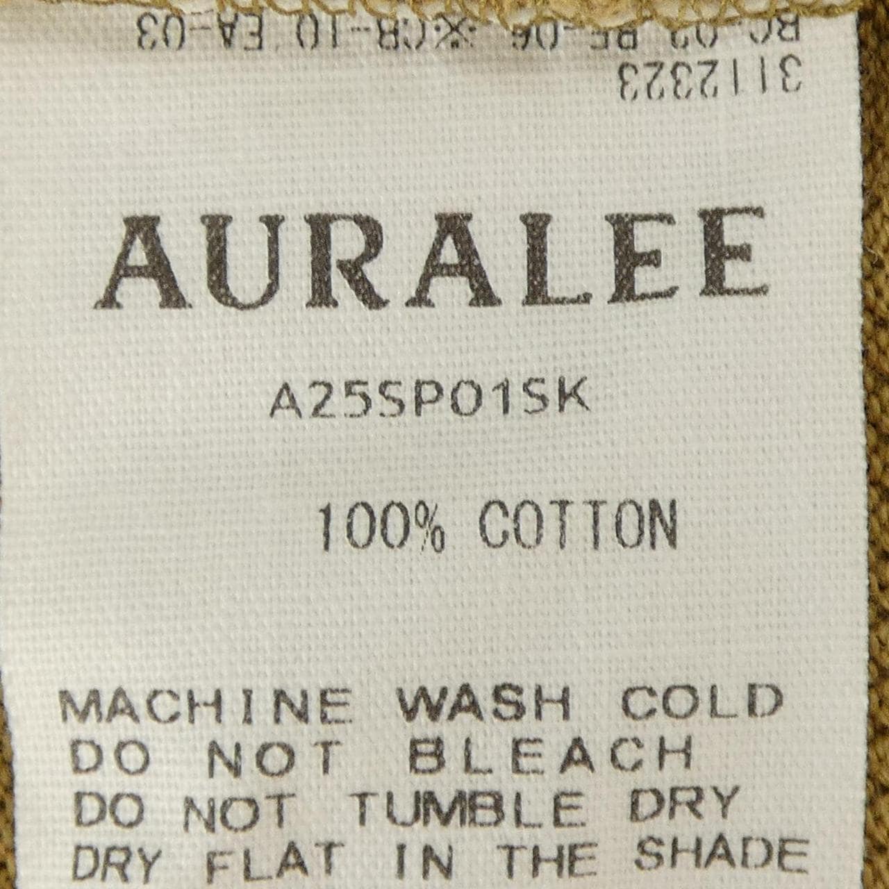 オーラリー AURALEE A25SP01SK ポロシャツ