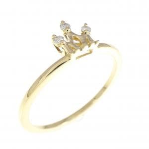 K18YG Diamond ring