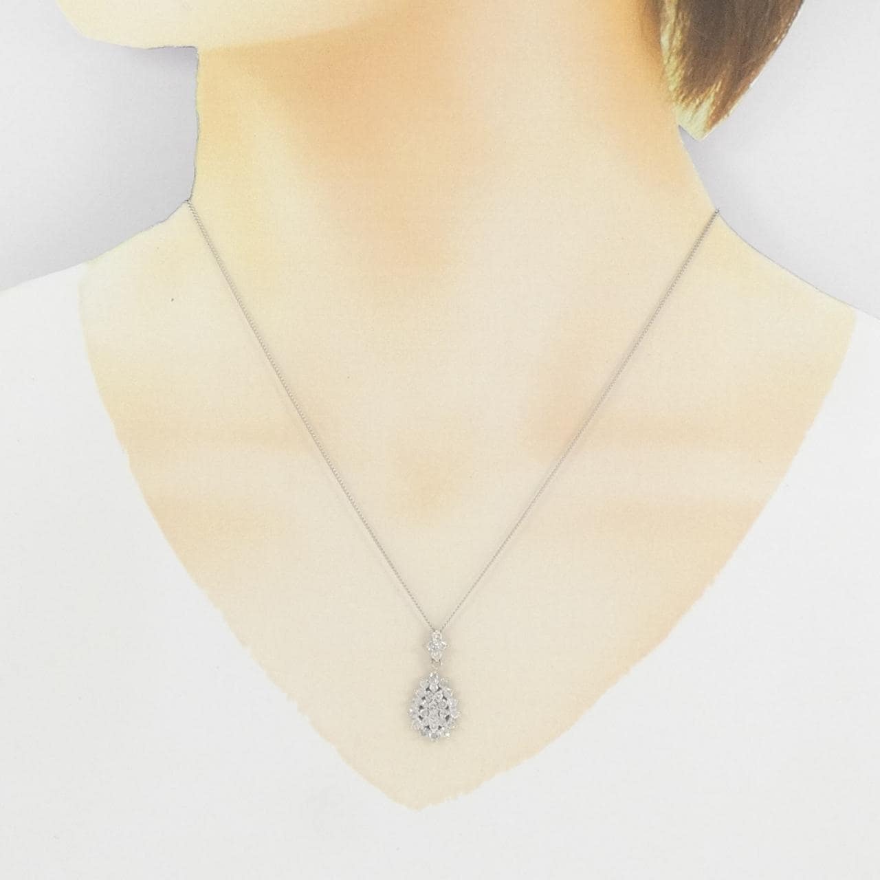 PT900/PT850 ダイヤモンド ネックレス 1.00CT