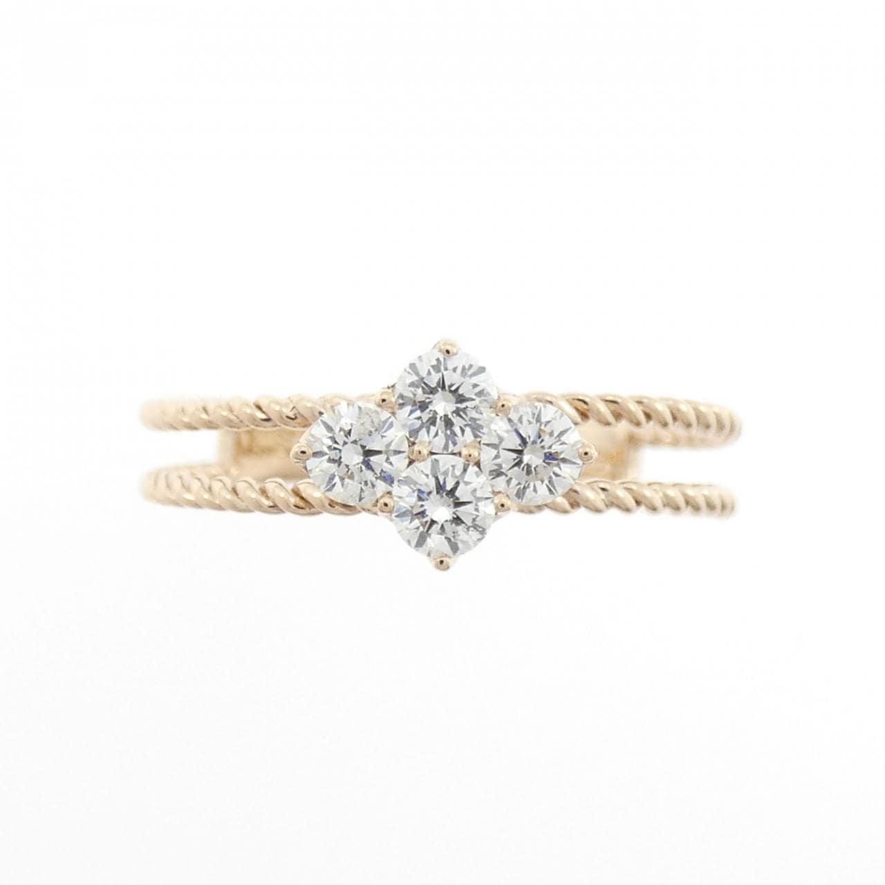 K18PG ダイヤモンド リング 0.30CT