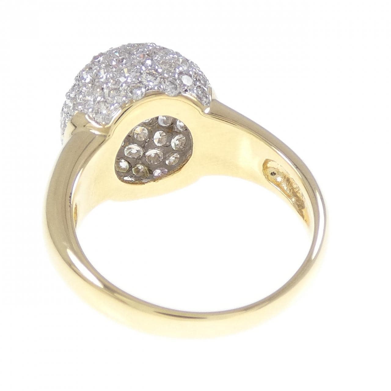 750YG/750WG ダイヤモンド リング 1.91CT