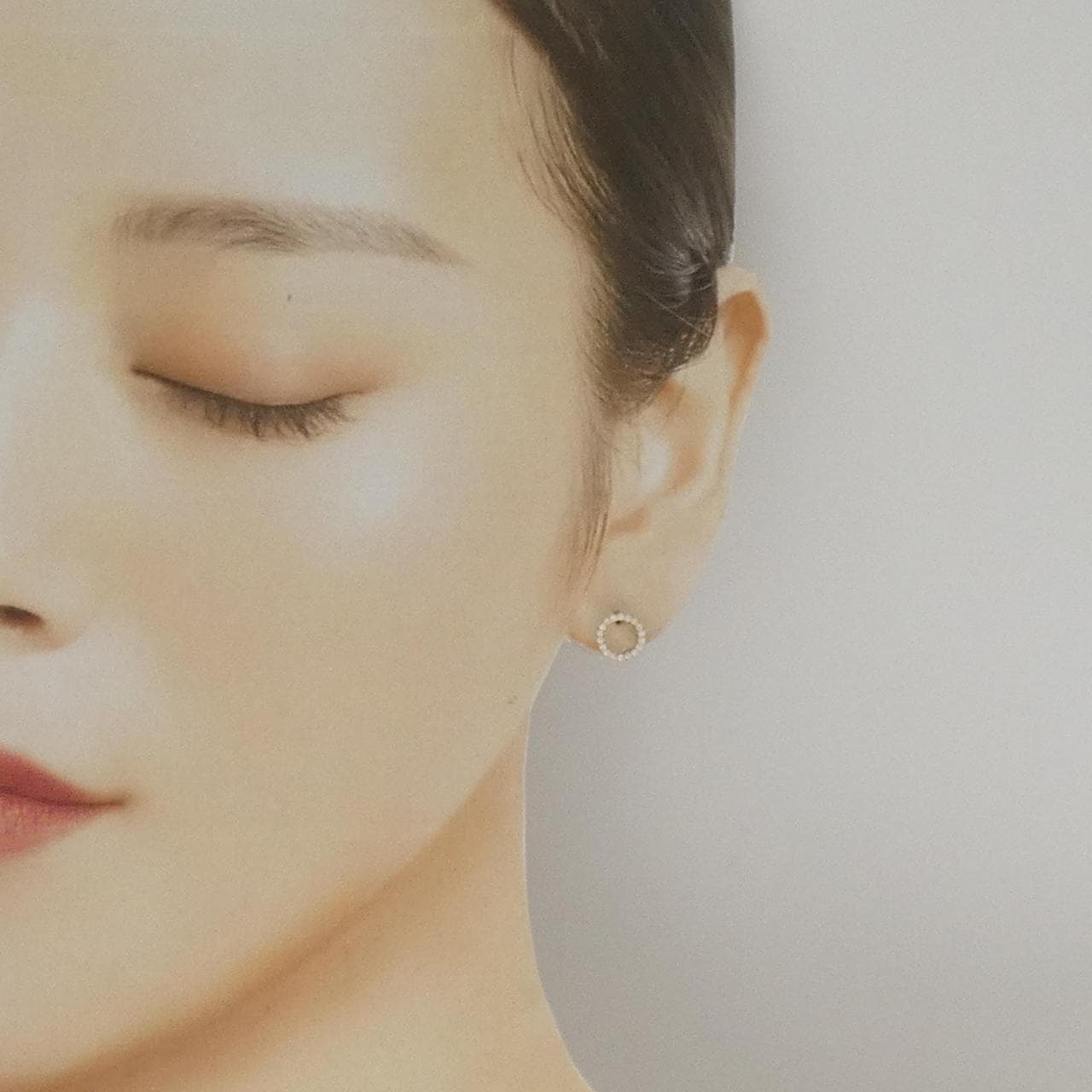 K18YG ダイヤモンド ピアス 0.17CT